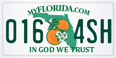 FL license plate 0164SH