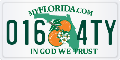 FL license plate 0164TY