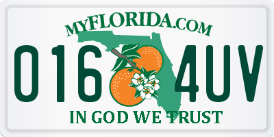 FL license plate 0164UV