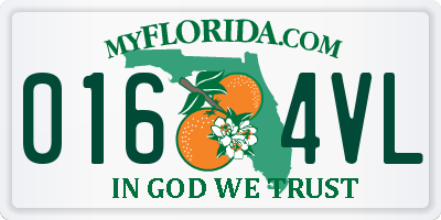FL license plate 0164VL