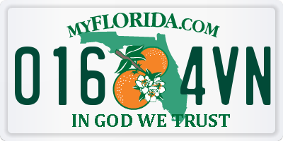 FL license plate 0164VN
