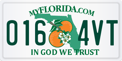 FL license plate 0164VT