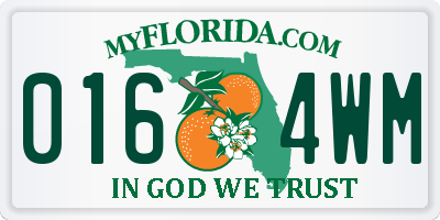 FL license plate 0164WM