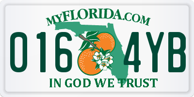 FL license plate 0164YB