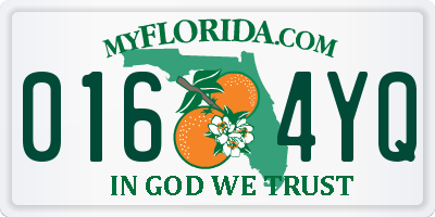 FL license plate 0164YQ