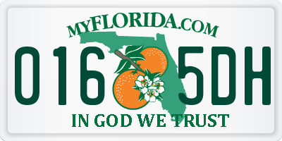 FL license plate 0165DH