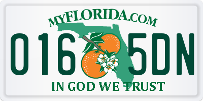 FL license plate 0165DN
