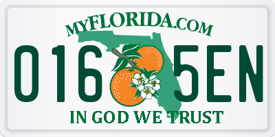 FL license plate 0165EN