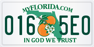 FL license plate 0165EO