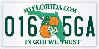 FL license plate 0165GA