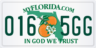 FL license plate 0165GG