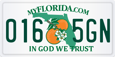 FL license plate 0165GN