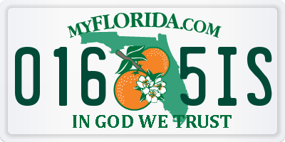 FL license plate 0165IS