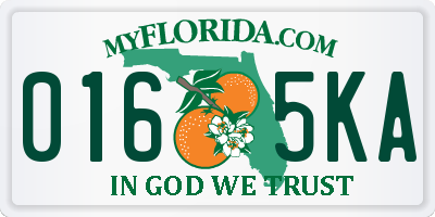 FL license plate 0165KA