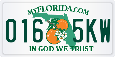 FL license plate 0165KW