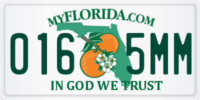 FL license plate 0165MM