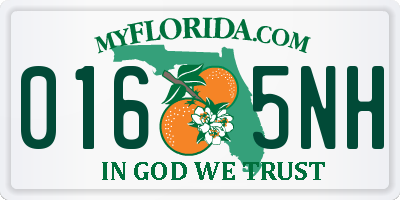 FL license plate 0165NH