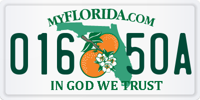FL license plate 0165OA