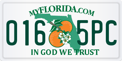 FL license plate 0165PC
