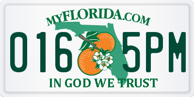 FL license plate 0165PM