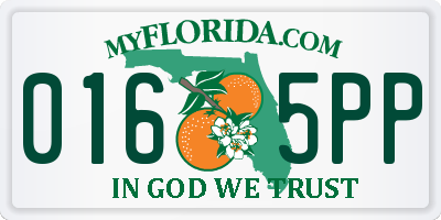 FL license plate 0165PP