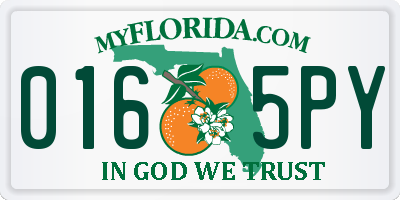 FL license plate 0165PY