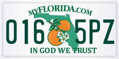 FL license plate 0165PZ