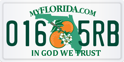 FL license plate 0165RB