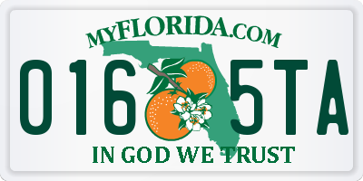 FL license plate 0165TA