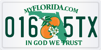 FL license plate 0165TX