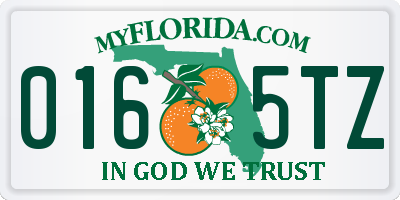 FL license plate 0165TZ