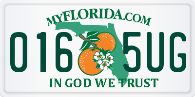 FL license plate 0165UG