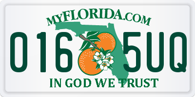 FL license plate 0165UQ