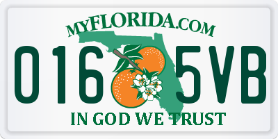 FL license plate 0165VB