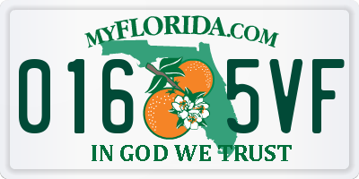 FL license plate 0165VF