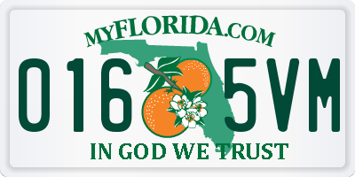 FL license plate 0165VM