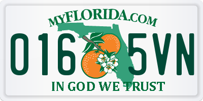 FL license plate 0165VN