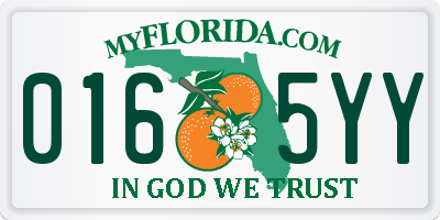 FL license plate 0165YY