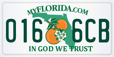 FL license plate 0166CB