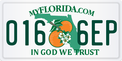 FL license plate 0166EP