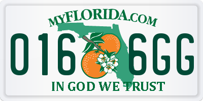 FL license plate 0166GG