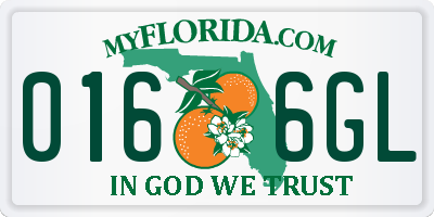 FL license plate 0166GL
