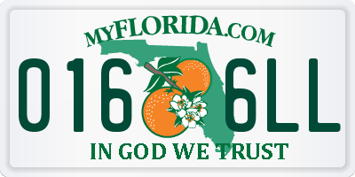 FL license plate 0166LL