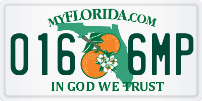 FL license plate 0166MP