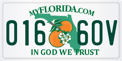 FL license plate 0166OV