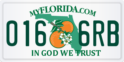 FL license plate 0166RB