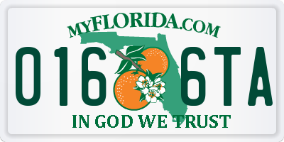 FL license plate 0166TA