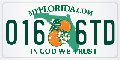 FL license plate 0166TD