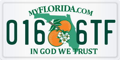 FL license plate 0166TF