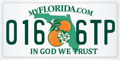 FL license plate 0166TP